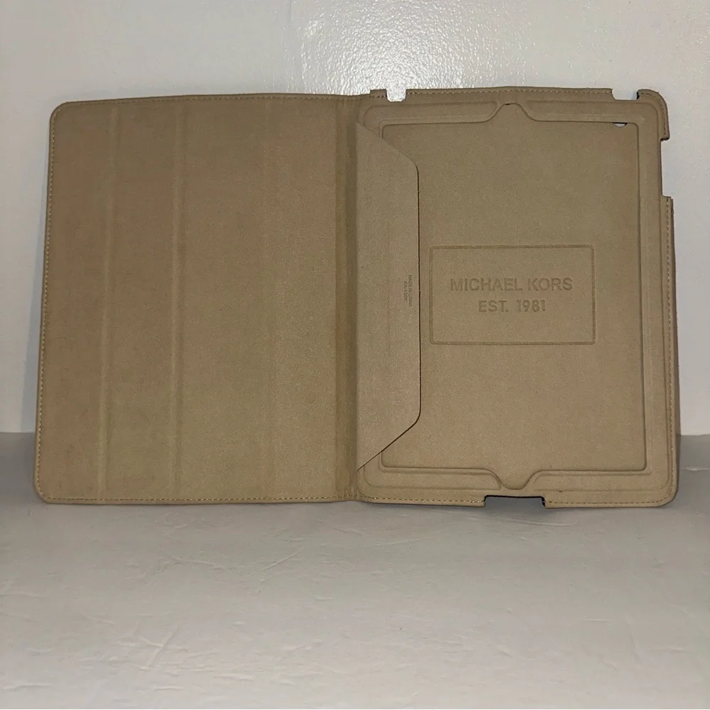 Michael Kors Padded flip over foldable IPad sleeve in purple